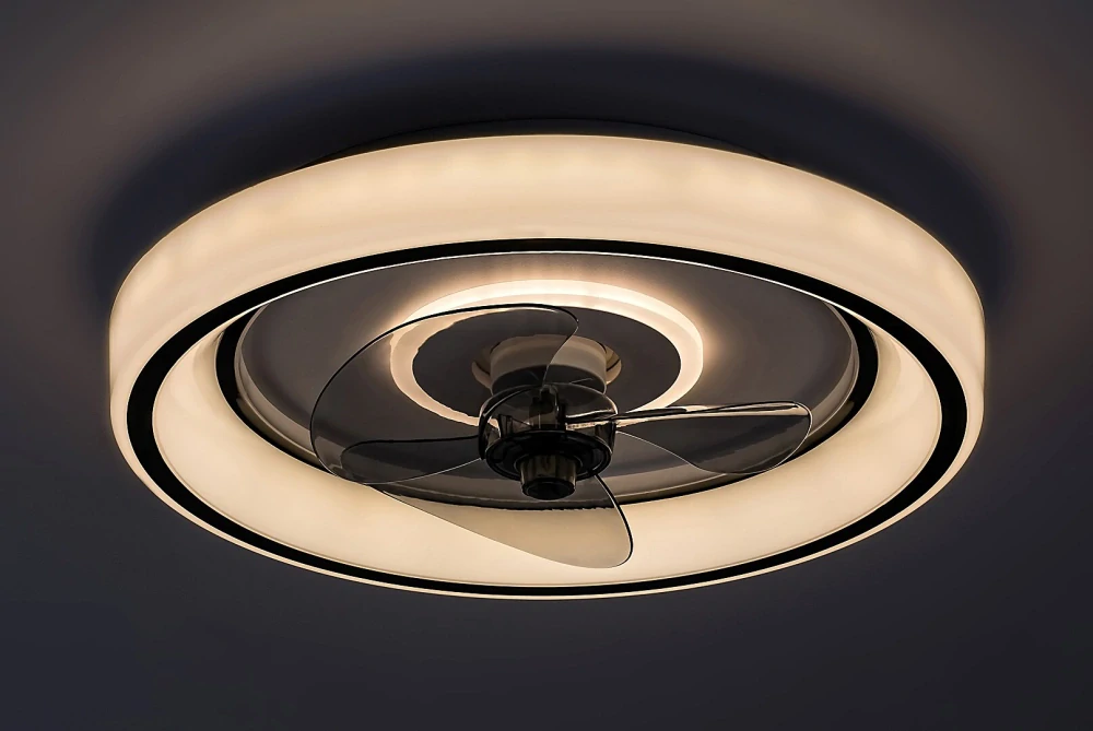 RABALUX 71009 HORACIO - Stropní LED ventilátor v černé barvě s dálkovým ovladačem, LED 67W, 3000-6000K, Ø 47cm