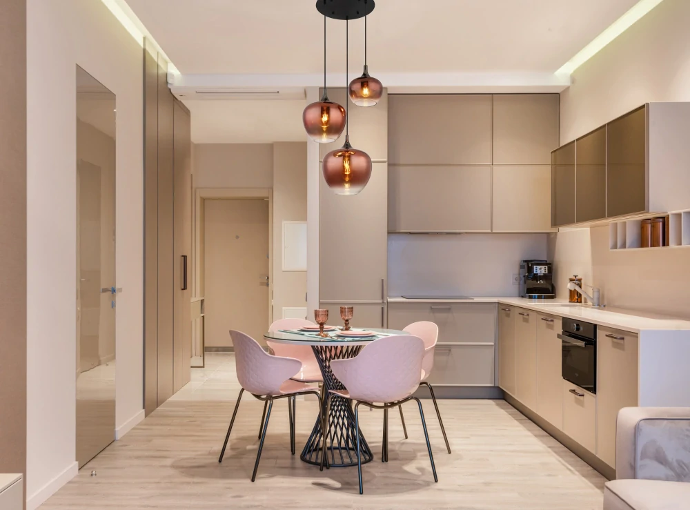 Globo 15548-3HG MAXY - Závěsný černý lustr s měděnými skleněnými stínidly, 3x E27, Ø 48cm 