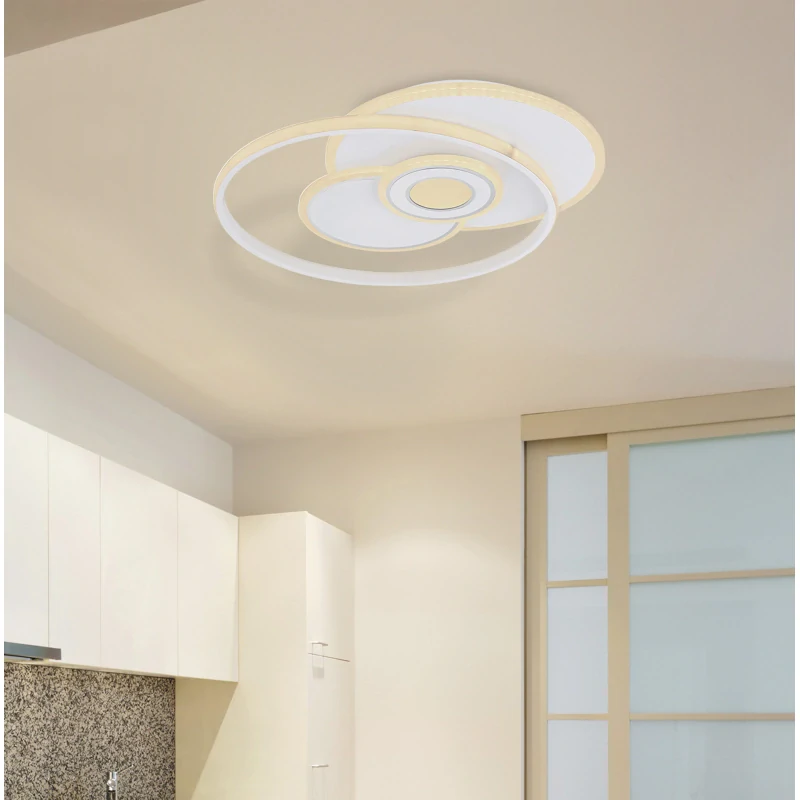 Globo 48442-50 RODERICK - Moderní lustr s dálkovým ovladačem, LED 50W, 3000 - 6000K, 54 x 46cm