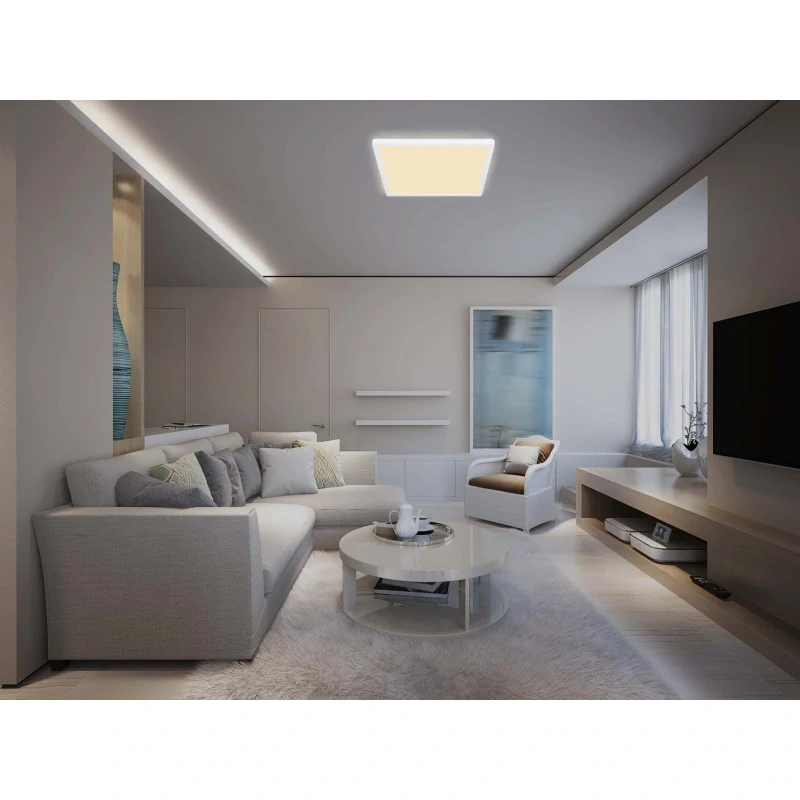 Globo 41563-24W SAPANA - Stropní koupelnové svítidlo v bílé barvě, stmívatelné vypínačem, LED 24W, 3000K, 42 x 42cm