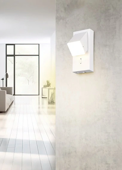 Trio Leuchten 248570131 RAGLAN - Nástěnná bílá LED lampička s vypínačem, LED 3,8W, 3000K