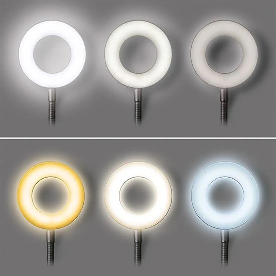Solight WO66-B - LED stmívatelná lampička v černé barvě se skřipcem, LED 8W, 3000K, 4000K, 5000K