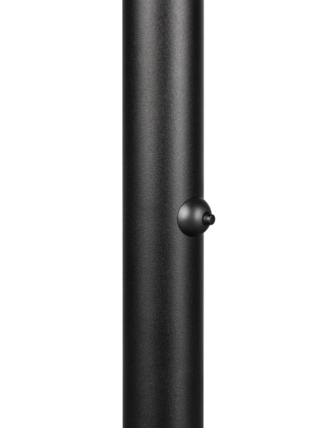Trio Leuchten 454610132 FIORA - Stmívatelná černá stojací lampa se změnou barvy světla, LED 10W, 1200lm, 2300+3000+4000K, 145cm