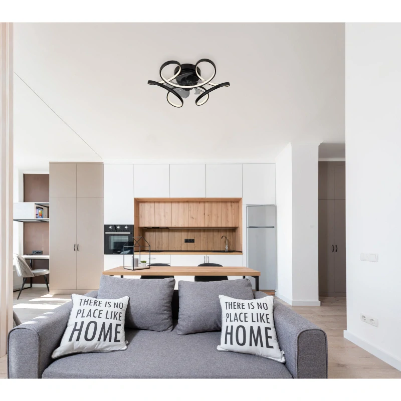 Globo 03638 LORIS - Stropní LED ventilátor v černé barvě,dálkové ovladání, LED 30W, 3000-6000K