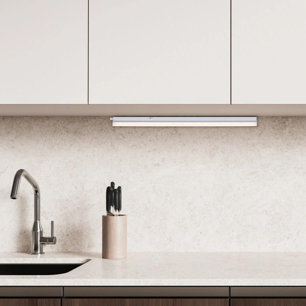 Rabalux 78008 BAREG - Kuchyňské podlinkové svtítidlo s vypínačem v bílé barvě, LED 8W, 700lm, 3000/4000K, 59cm