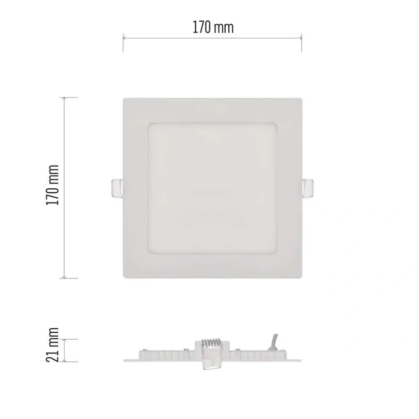 EMOS ZD2134 NEXXO - Podhledový LED panel, 12,5W, 1000lm, 3000K, IP40/IP20, 17 x 17cm