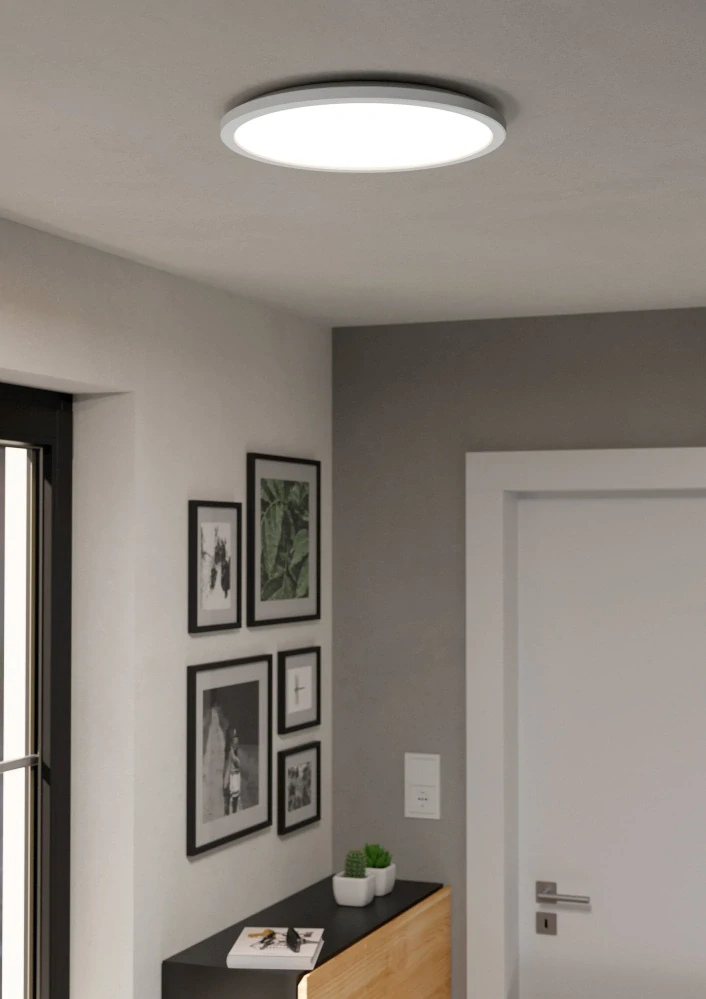 Eglo ZIGBEE 901472 ROVITO-Z - Stropní LED kulaté RGB svítidlo ovládané ovladačem, nebo z mobilní aplikace, LED 18,5W, Ø 39cm, IP44
