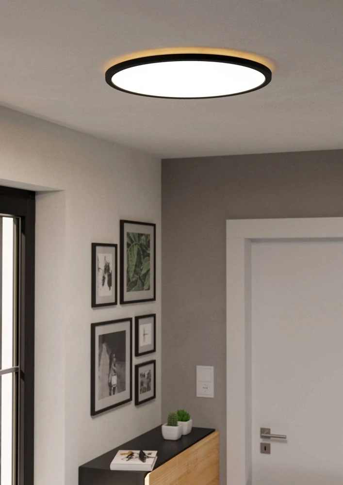 Eglo ZIGBEE 901465 ROVITO-Z - Stropní LED kulaté RGB svítidlo ovládané ovladačem, nebo z mobilní aplikace, LED 16,8W, Ø 50cm, IP44