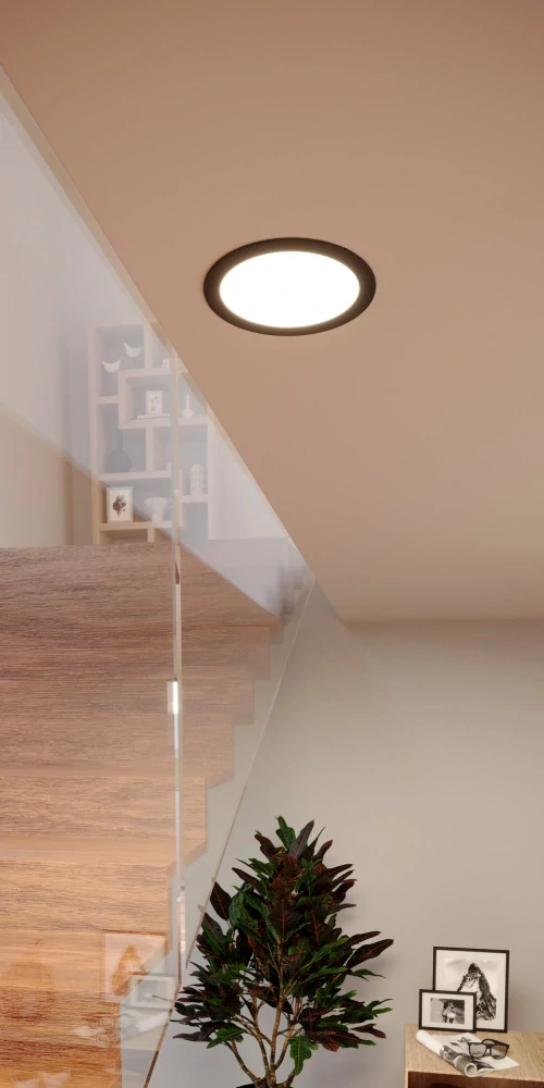 Eglo 901427 FUEVA 6-Z - LED podhledové RGB svítidlo ovládané ovladačem, nebo z mobilní aplikace, LED 9,5W, Ø 16,8cm