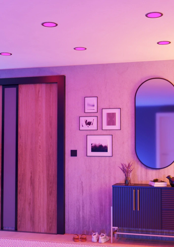 Eglo 901436 FUEVA 6-Z - LED podhledové RGB svítidlo ovládané ovladačem, nebo z mobilní aplikace, LED 9,5W, Ø 16,8cm