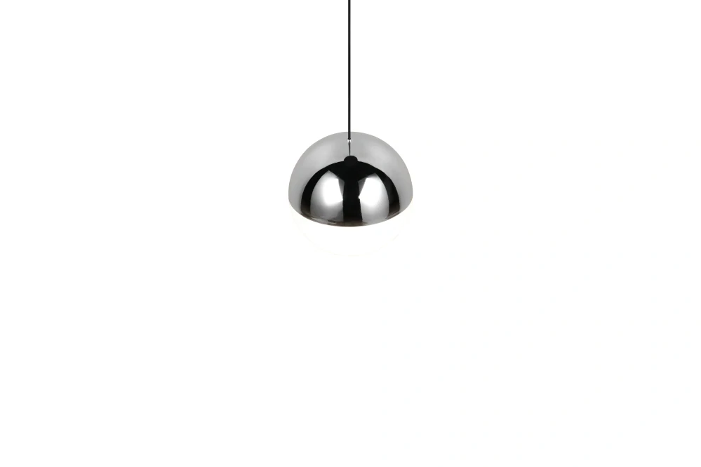 Trio Leuchten R33551106 SENTA - Závěsné barové svítidlo se stínidlem v lesklém chromu, LED 5W, 4000K