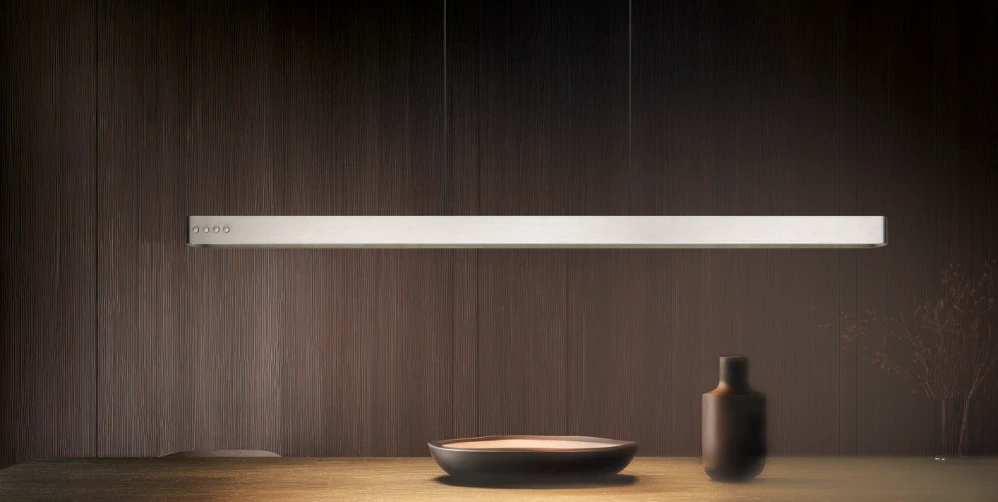 Trio Leuchten 333310207 DONEGAL - Závěsný stahovací lustr nad stůl, s dálkovým ovladačem a elektrickým stahováním, LED 40W, 4650lm, 2700 - 6500K, matný nikl