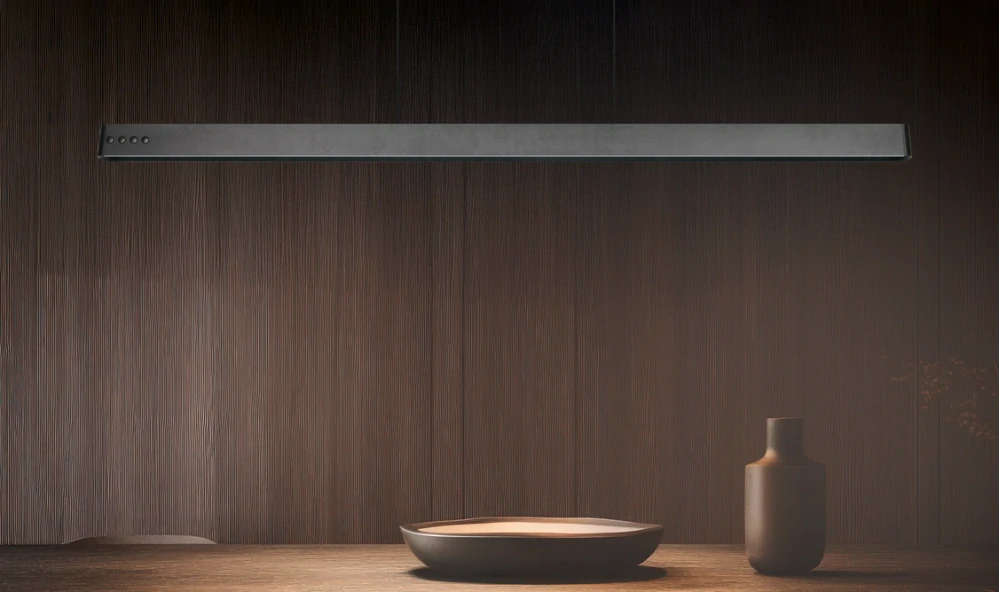 Trio Leuchten 333310232 DONEGAL - Závěsný stahovací lustr nad stůl, s dálkovým ovladačem a elektrickým stahováním, LED 40W, 4650lm, 2700 - 6500K, černá