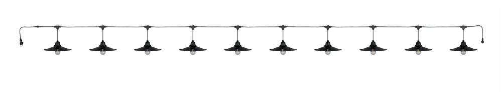 Trio Leuchten R74771932 CHAIN - Venkovní retro řetěz do pergoly, 10 x E27 1W, 3000K, 6,5m, IP44