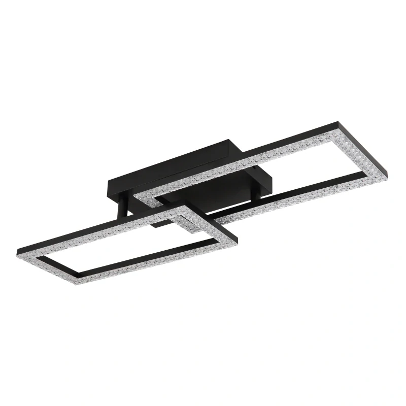 Globo 67328-20 SAPENA - Moderní LED stropní lustr v černé barvě, LED 20W, 3000K , 61,5 x 19,5cm