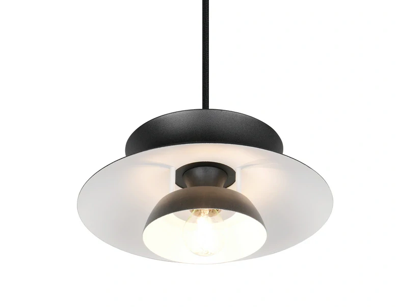 Trio Leuchten R36841032 AMARILA - Kuchyňslý lustr v černé barvě, 1 x E27, Ø 25cm