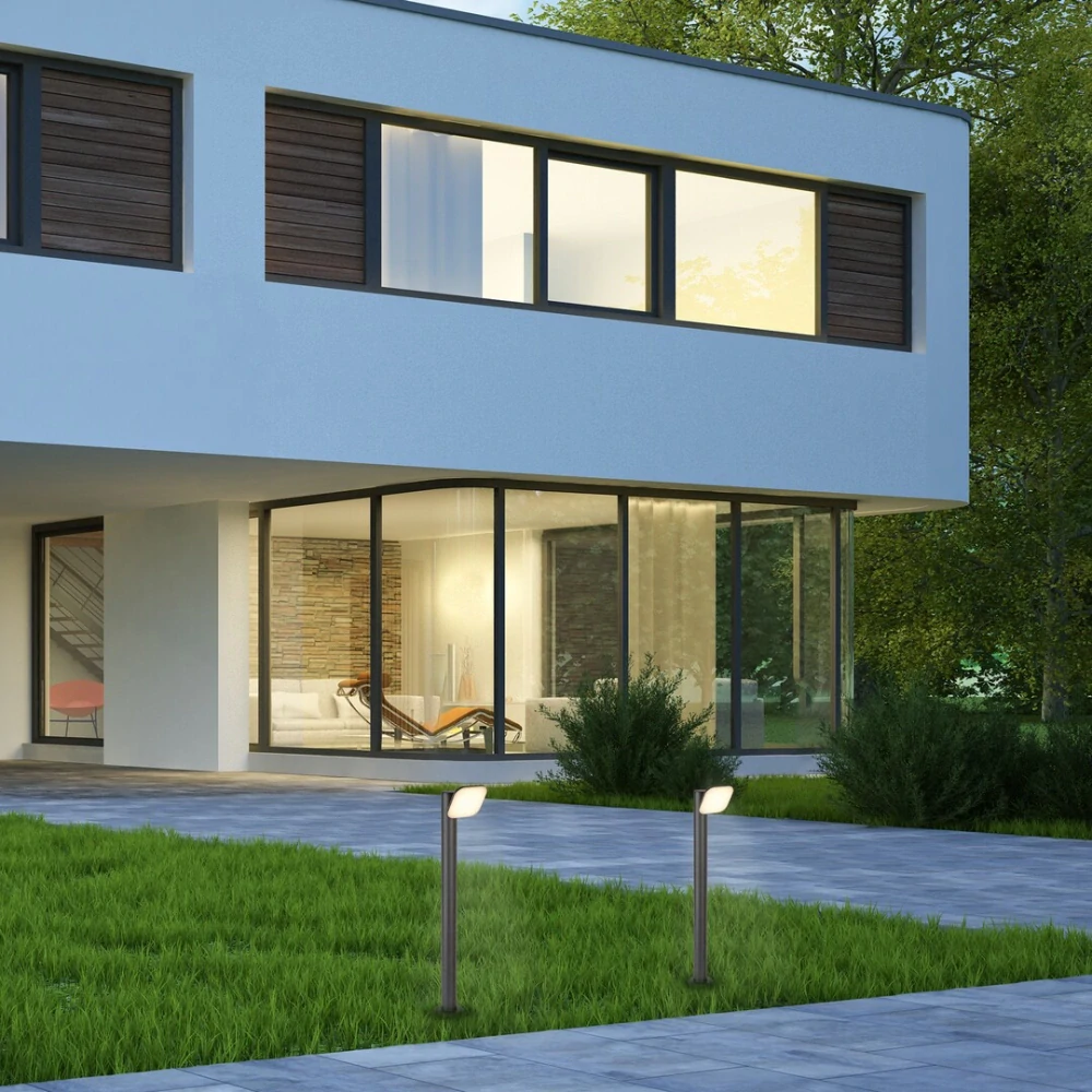 Rabalux 77060 ODIEL - LED stojací venkovní lampa s natáčecí hlavou, LED 12W, 3000K, IP44, 80cm
