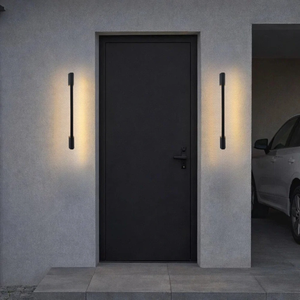 Rabalux 77052 ZILINA - LED nástěnné nepřímé svítidlo v černé barvě, LED 8W, 3000K, IP54, 59,5cm