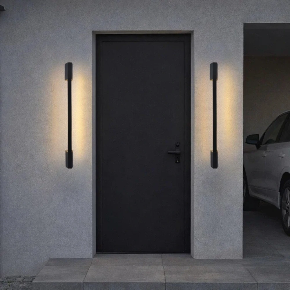 Rabalux 77053 ZILINA - LED nástěnné nepřímé svítidlo v černé barvě, LED 8W, 3000K, IP54, 90cm