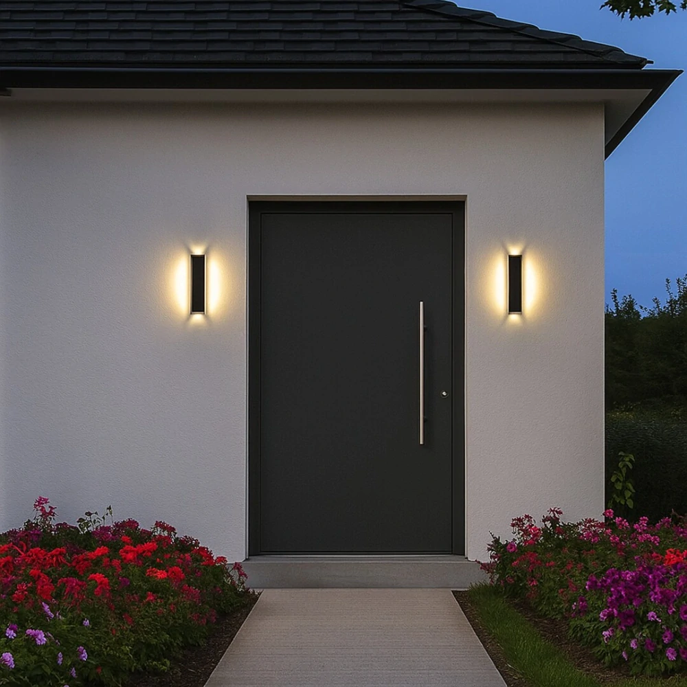 Rabalux 77077 PEMBA - LED nástěnné nepřímé svítidlo v černé barvě, LED 18W, 3000K, IP54