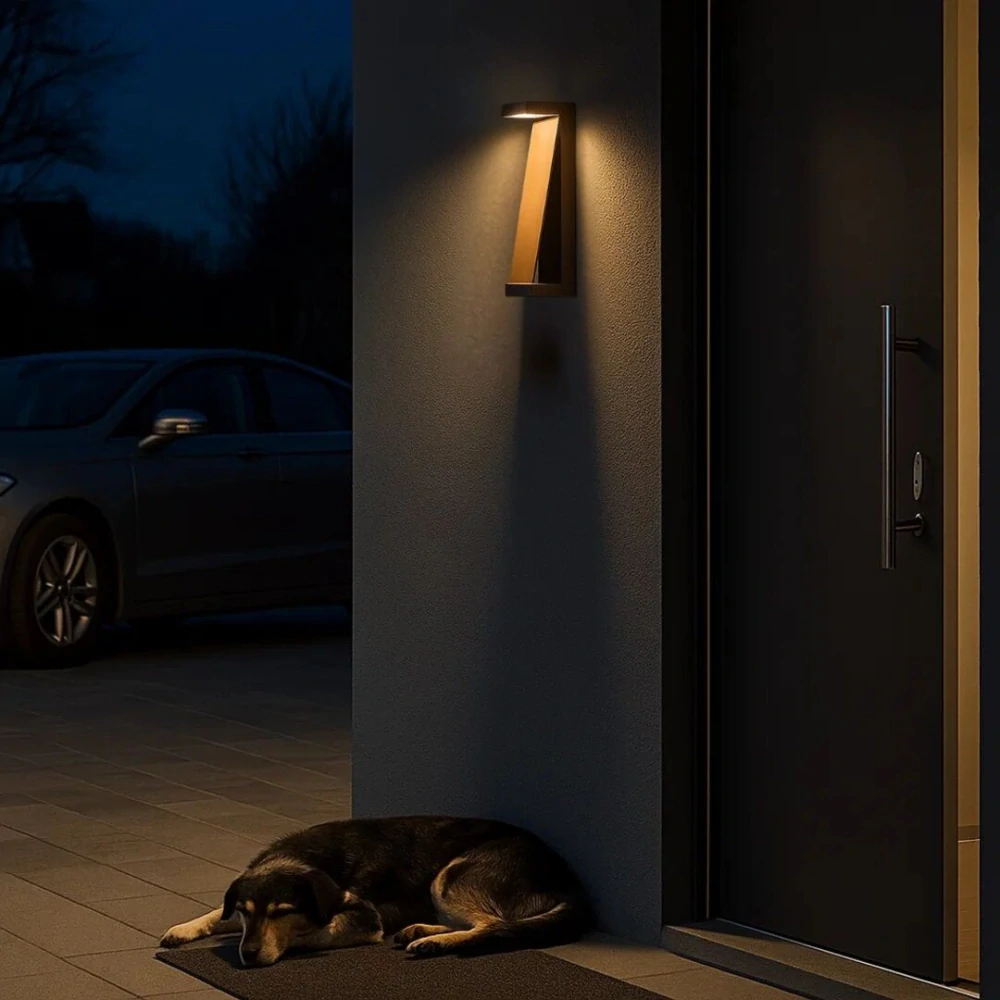 Rabalux 77068 BRADU - LED nástěnné svítidlo v hnědé barvě, LED 12W, 3000K, IP65