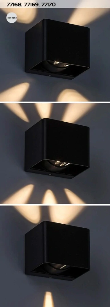 Rabalux 77169 HALLSTATT - LED nástěnné svítidlo v hnědé barvě, LED 10W, 3000K, IP54