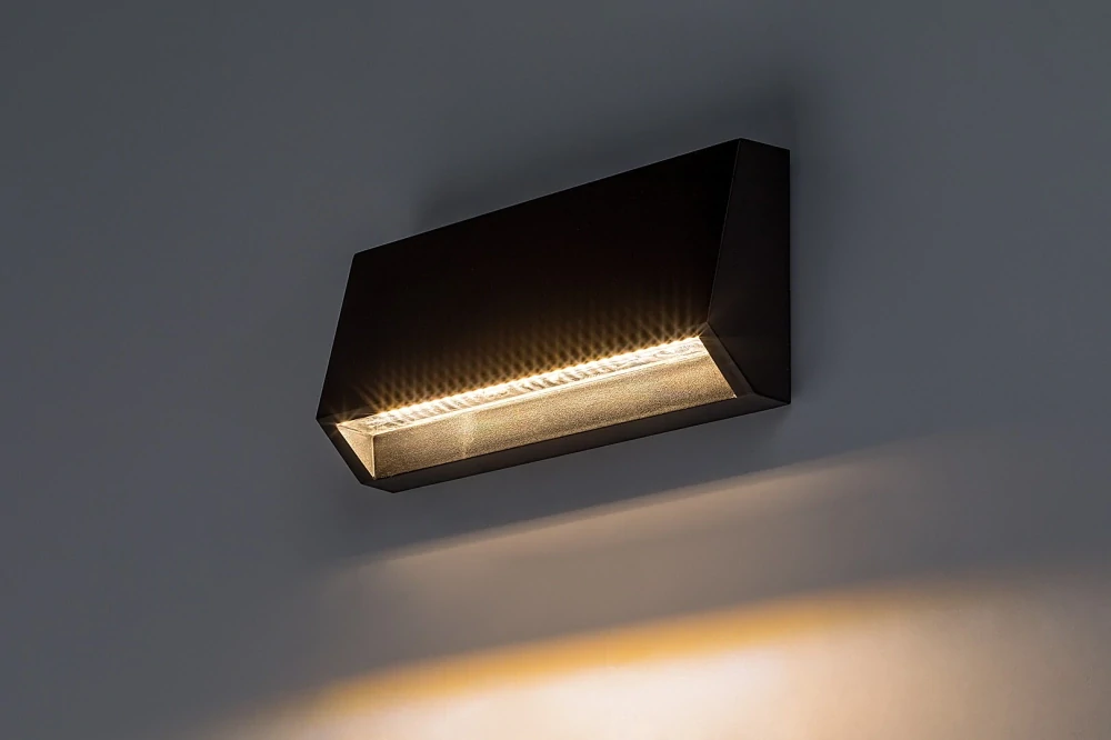 Rabalux 77109 IBAR - LED venkovní nástěnné svítidlo v černé barvě, 3W, 3000K, IP54