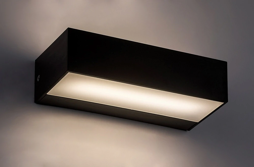Rabalux 7935 HALDEN - Nástěnné LED venkovní svítidlo v černé barvě, LED 9W, 4000K, IP65