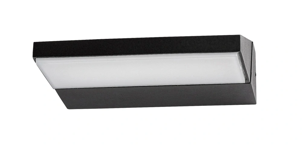 Rabalux 77064 SENICA - Nástěnné náklopné LED venkovní svítidlo v černé barvě, LED 13W, 4000K, IP65