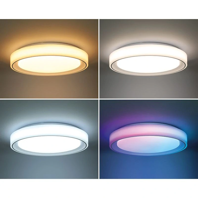 Solight WO8015 FLOCO - LED RGB stropní svítidlo stmívatelné dálkovým ovladačem, Ø 39,5cm, 36W, 3000-6500K + RGB
