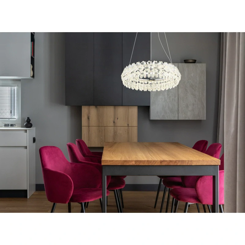 Globo 64140H DIANN - Moderní křišťálový LED lustr nad jídelní stůl, 50W, Ø 60cm