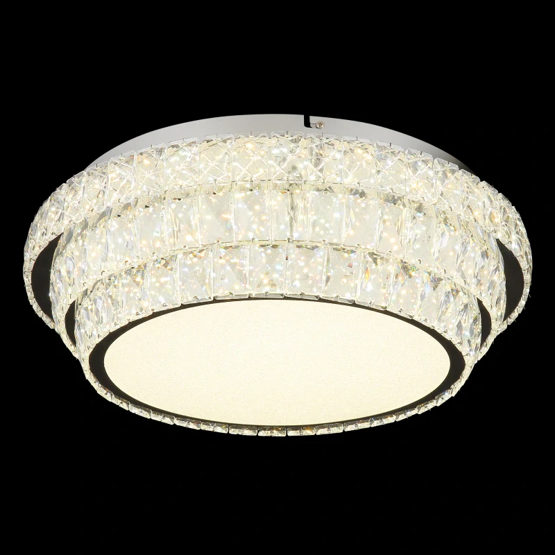 Globo 68157-48 KLARA - Křišťálový stropní lustr stmívatelný ovladačem, LED 48W, 2700–6000K, Ø 50cm