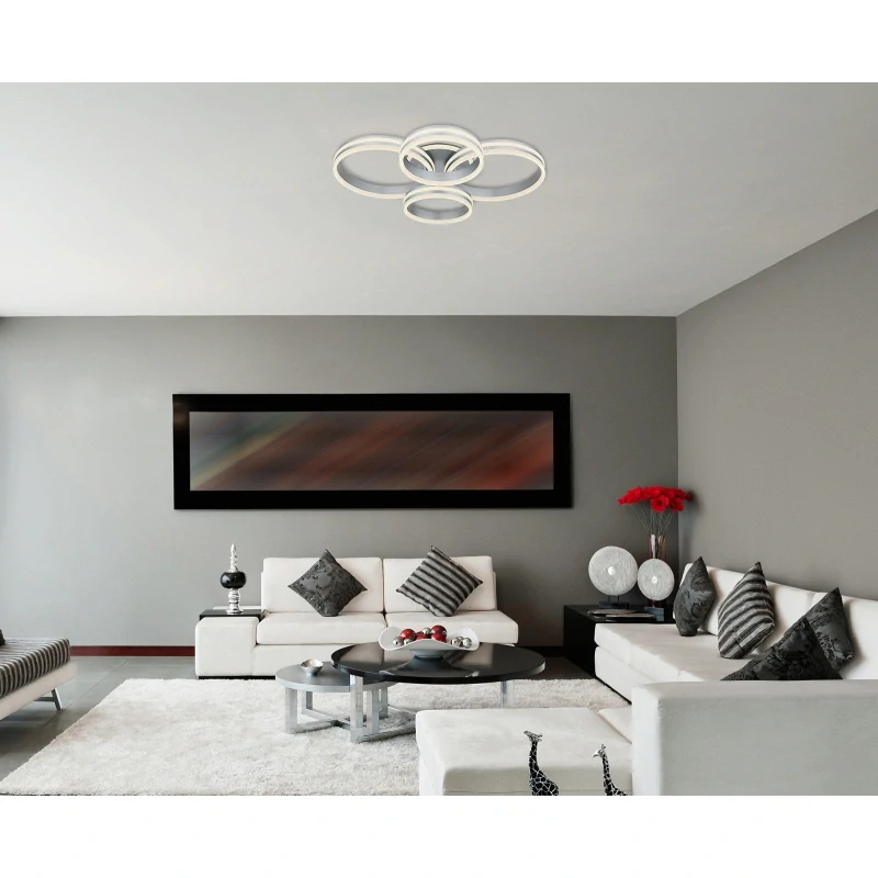 Globo 67260-90 RUBIO - LED svítidlo stmívatelné s dálkovým ovladačem, LED 90W, 2700 - 6500K, 85 x 68cm