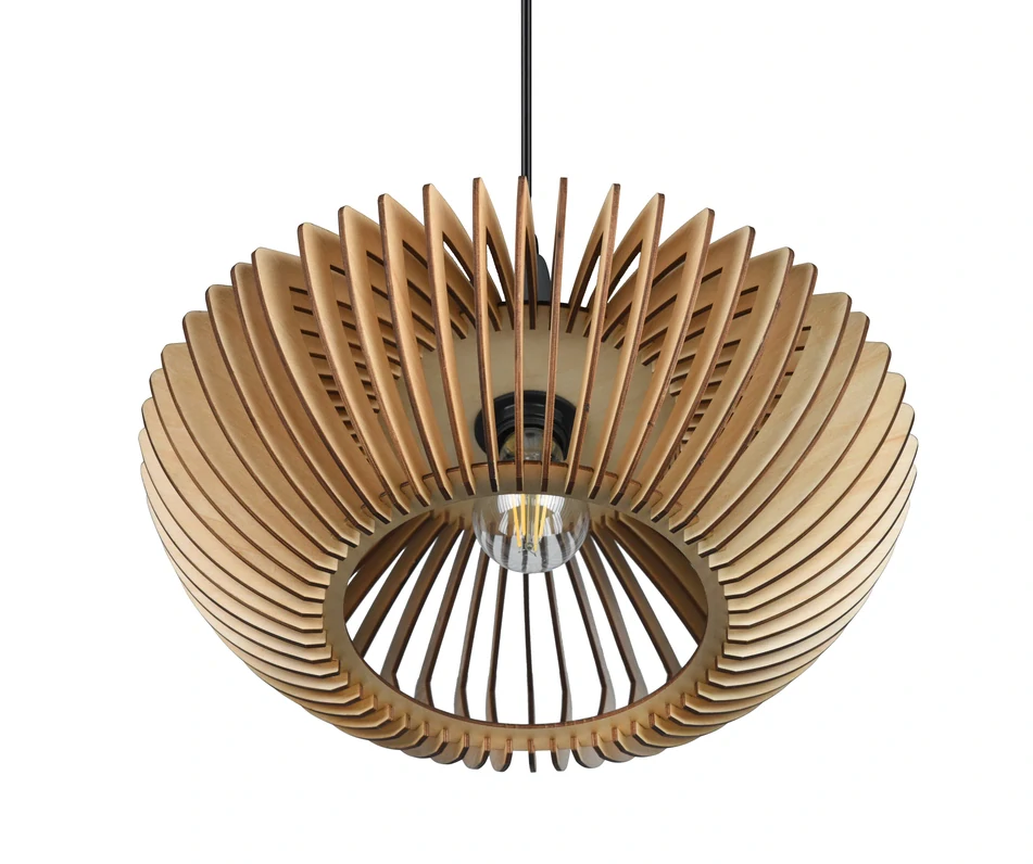 Trio Leuchten 315900142 COLINO - Závěsný dřevěný lustr, 1 x E27 Ø 40cm