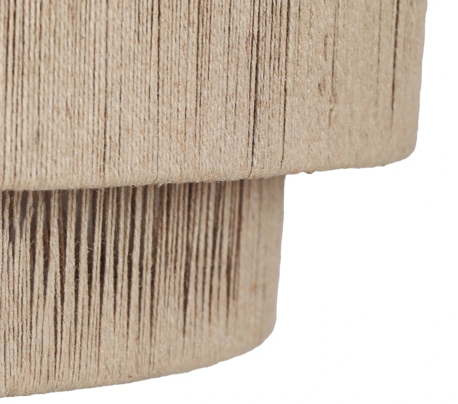 Trio Leuchten 366890136 SMILLA - Závěsný lustr se stínidlem z juty, 1 x E27, Ø 60cm