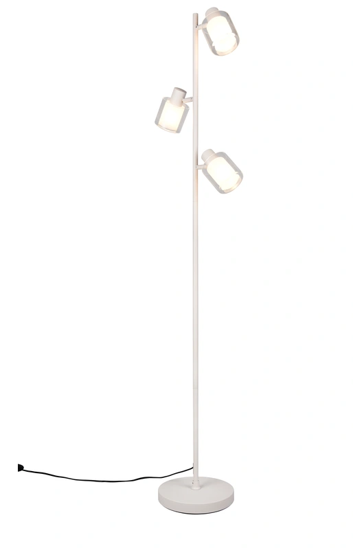 Trio Leuchten R48163076 NERALO - Stojací trojramenná stojací lampa v teple šedé barvě, 3 x E14
