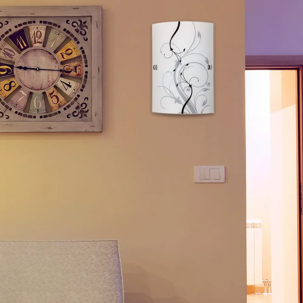 Rabalux 3691 ELINA - Nástěnné skleněné svítidlo, 1 x E27, 26 v 18cm