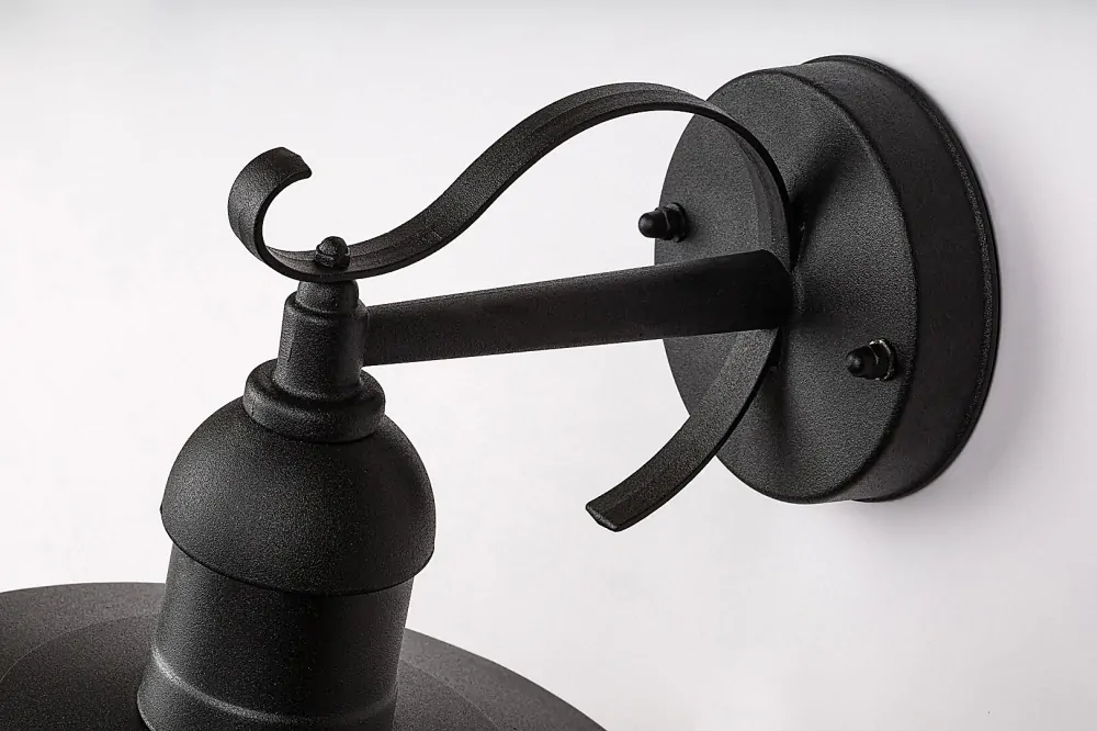 Rabalux 8680 OSLO - Venkovní nástěnné svítidlo v černé barvě, IP44, 1 x E27