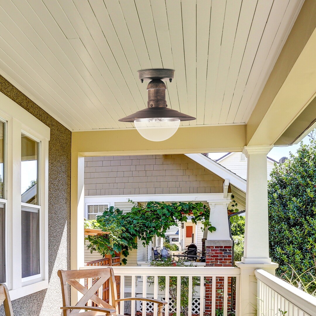 Rabalux 8736 OSLO - Venkovní stropní svítidlo, antická zlatá , IP44, 1 x E27