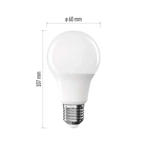 LED žárovka E27- ZQ5E43, 7W, Neutrální bílá 4000K, 806lm