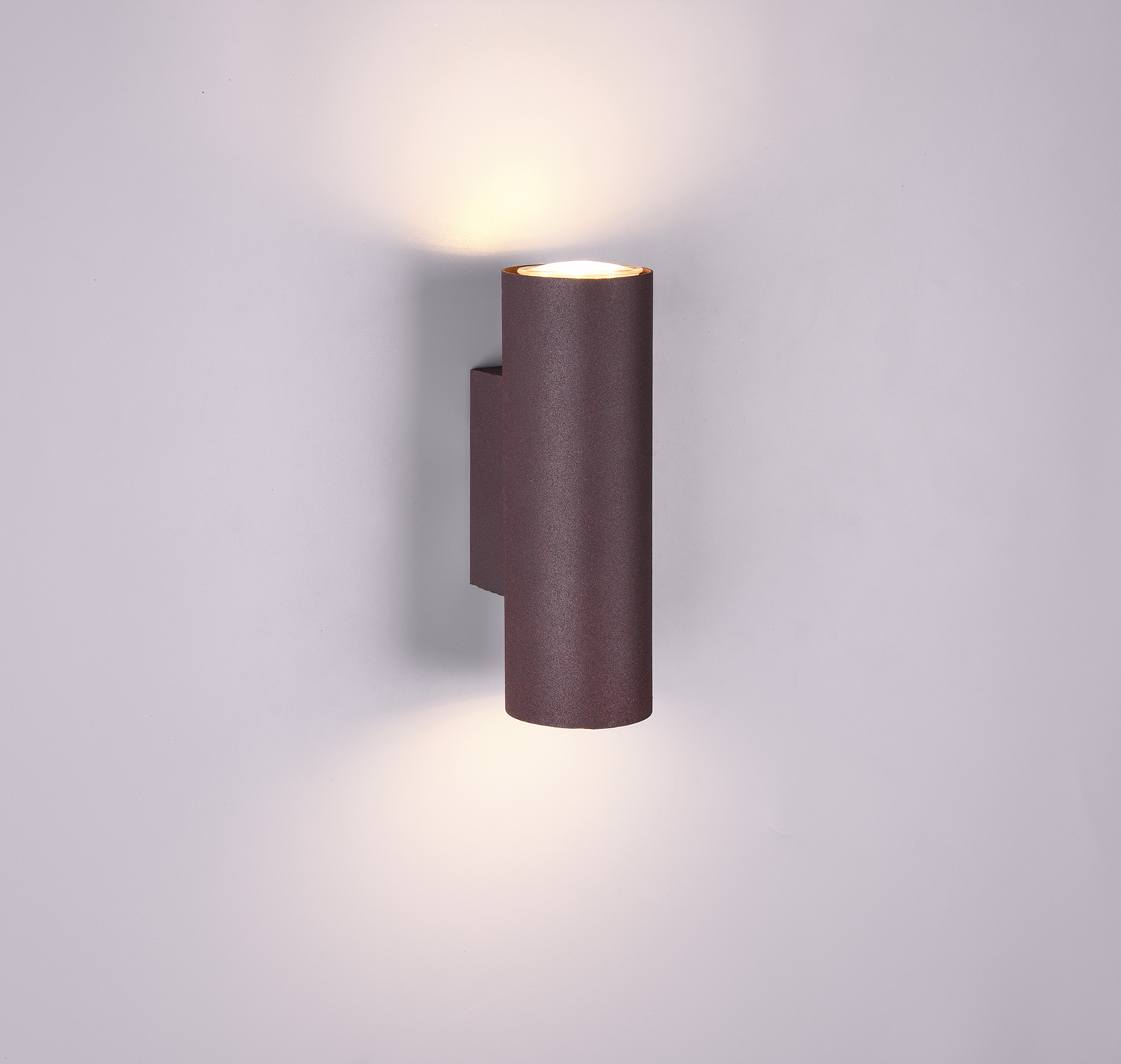 Trio Leuchten 212400224 MARLEY brown - Nástěnné svítidlo svítící dolů a nahoru v hnědé barvě 2 x GU10