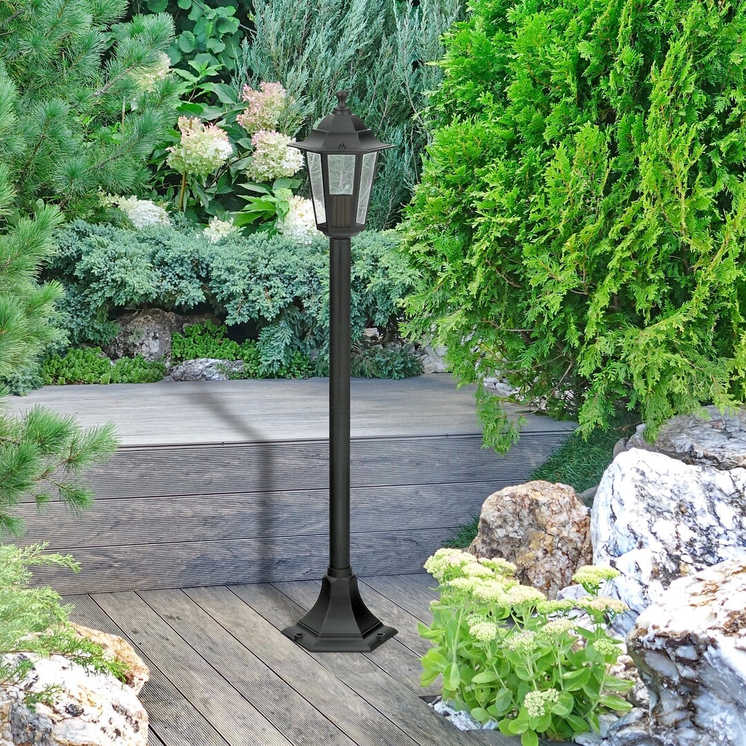 Rabalux 8210 VELENCE - Venkovní stojací černá lampa, IP43, 105cm