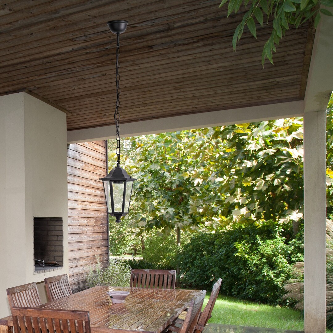 Rabalux 8208 VELENCE - Závěsná čená lucerna venkovní IP43