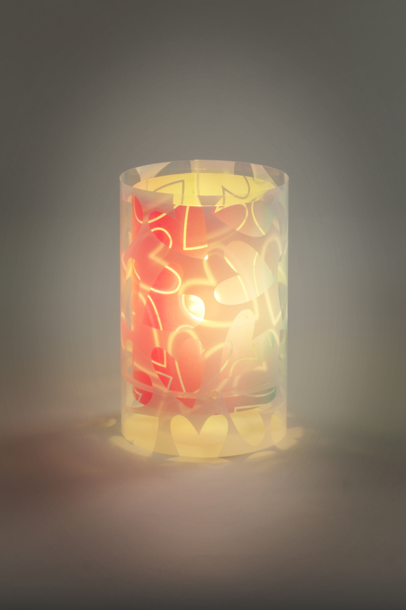 Dalber 41181 CUORE - Dětská stolní lampička se srdíčky + Dárek LED žárovka 