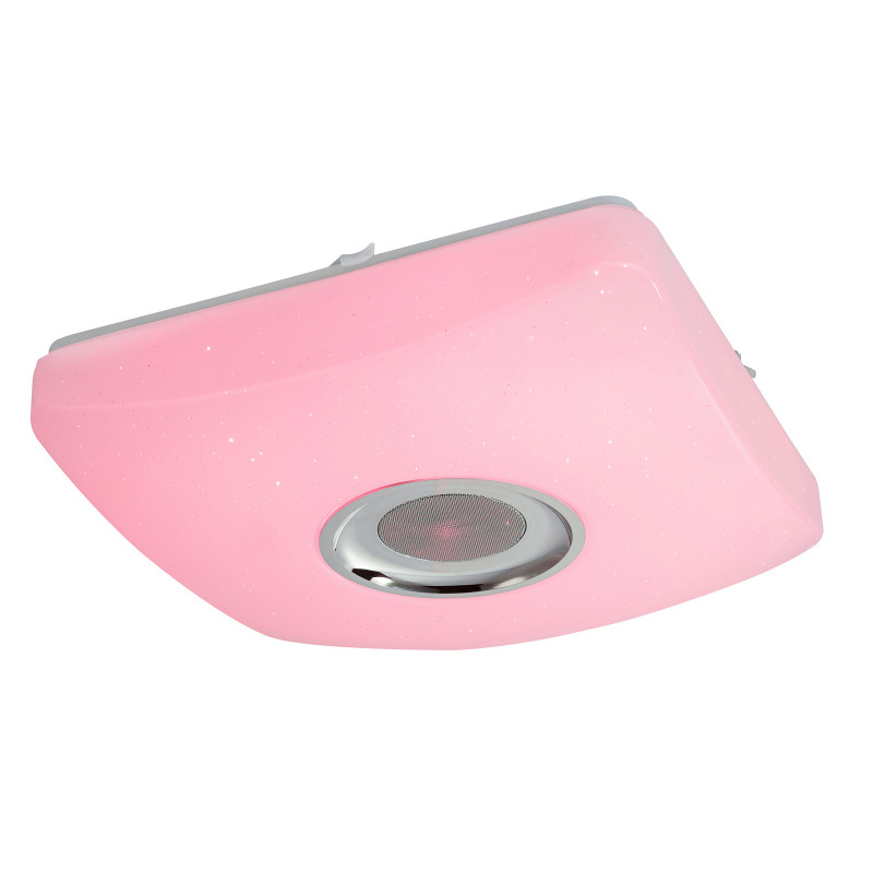 Globo 41349-18 AYLEEN - RGB svítidlo s 5W reproduktorem + dálkový ovladač, LED 18W 37 x 37cm