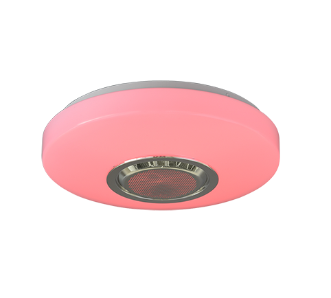 Trio Leuchten R69021101 MAIA - RGB svítidlo s reproduktorem + dálkový ovladač, LED 10W, 3000K + RGB, Ø 33cm