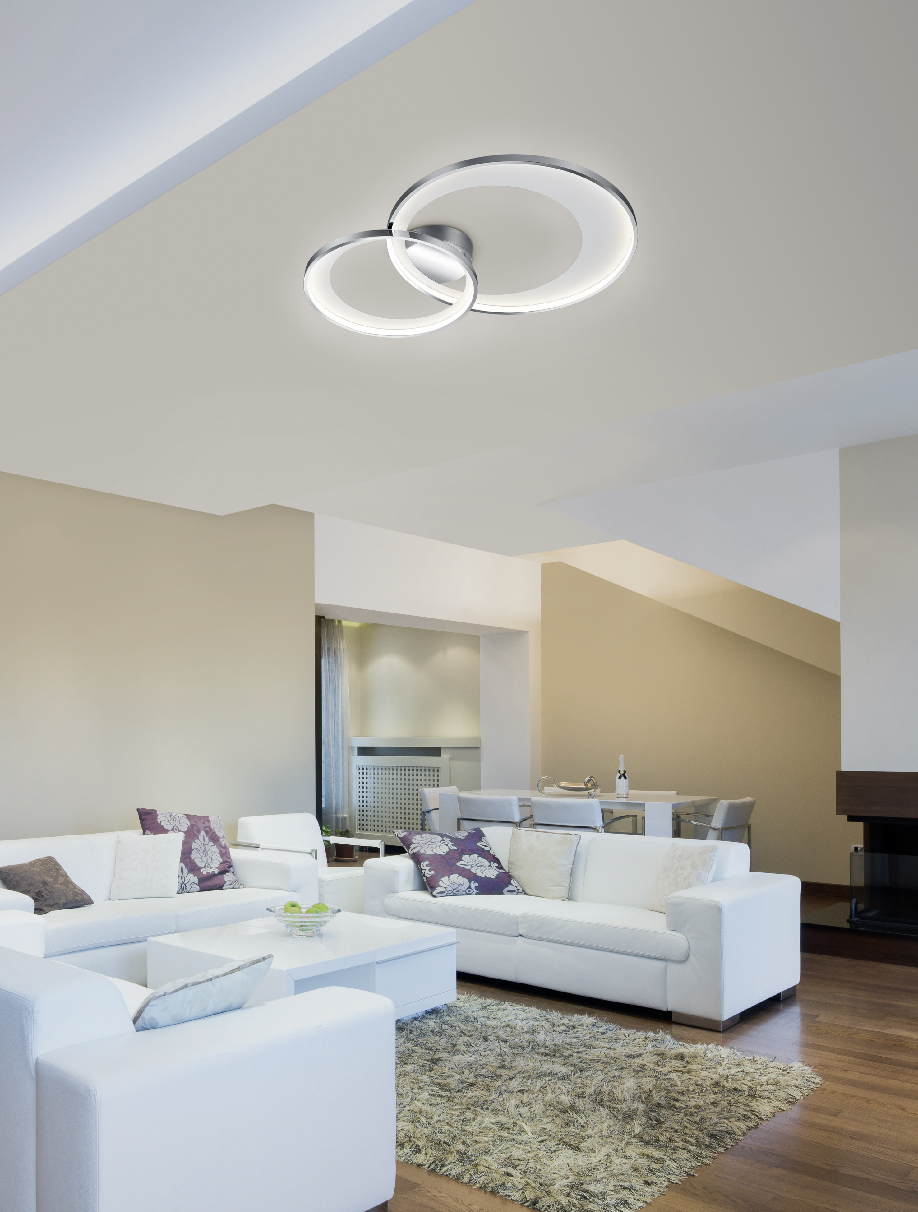 Trio Leuchten 673810206 GRANADA - Stropní lustr stmívatelný klasickým vypínačem, LED 29W, 3000K, 2650lm, 59 x 43cm