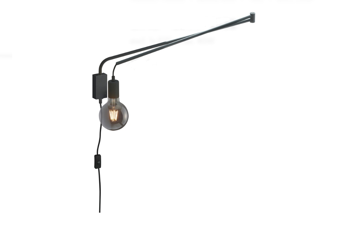 Trio Leuchten 200200132 LINE - Velká nástěnná lampa na otočném rameni na retro žárovku - od zdi max 150cm