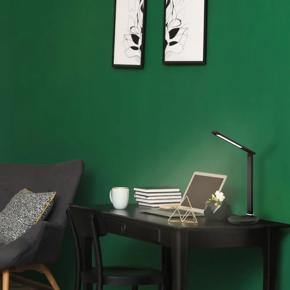 Rabalux 6980 OSIAS - Stolní lampička v černé barvě, 9W