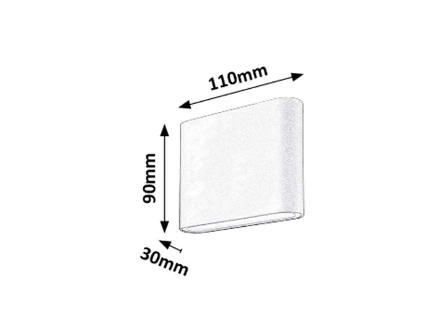 Rabalux 7951 NESNA - LED venkovní nástěnné svítidlo v antracitové barvě, 6W, 3000K, IP54